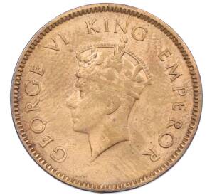 1/4 анны 1939 года Британская Индия — Фото №2