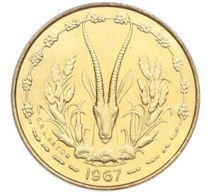 5 франков 1967 года Западная Африка — Фото №1