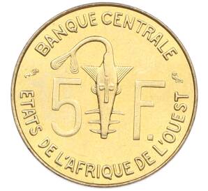 5 франков 1967 года Западная Африка — Фото №2