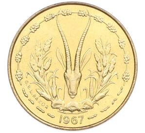 5 франков 1967 года Западная Африка — Фото №1