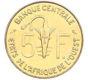 5 франков 1967 года Западная Африка — Фото №2