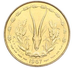 5 франков 1967 года Западная Африка — Фото №1