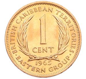 1 цент 1965 года Британские Восточные Карибы — Фото №1