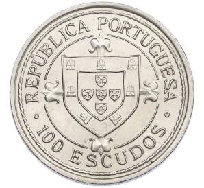100 эскудо 1987 года Португалия «Золотой век открытий — Нуну Триштан» — Фото №2