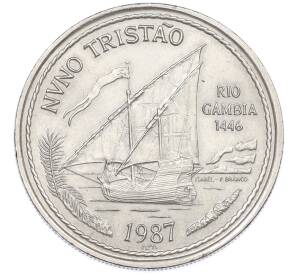 100 эскудо 1987 года Португалия «Золотой век открытий — Нуну Триштан» — Фото №1