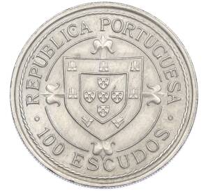 100 эскудо 1987 года Португалия «Золотой век открытий — Нуну Триштан» — Фото №2