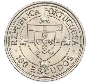 100 эскудо 1987 года Португалия «Золотой век открытий — Нуну Триштан» — Фото №2