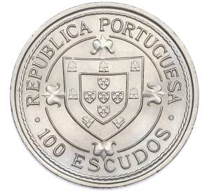 100 эскудо 1987 года Португалия «Золотой век открытий — Нуну Триштан» — Фото №2