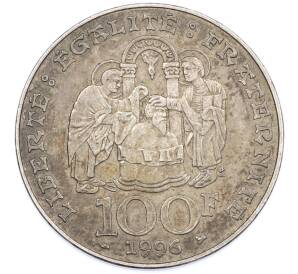 100 франков 1996 года Франция «1500 лет крещению Короля Хлодвига I» — Фото №2