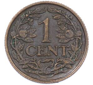 1 цент 1919 года Нидерланды — Фото №2