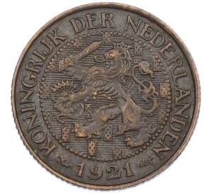 1 цент 1921 года Нидерланды — Фото №1