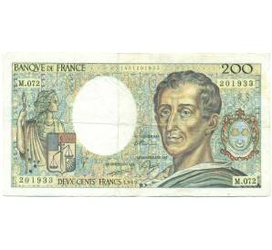 200 франков 1989 года Франция — Фото №1