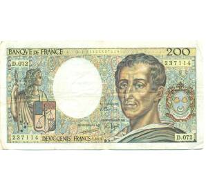200 франков 1989 года Франция — Фото №1