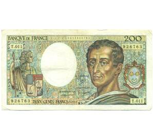 200 франков 1982 года Франция — Фото №1