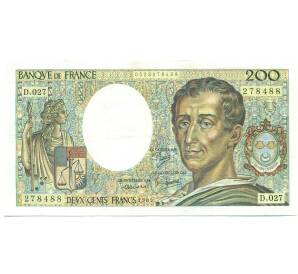 200 франков 1985 года Франция — Фото №1