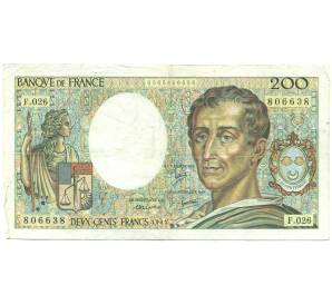 200 франков 1984 года Франция — Фото №1