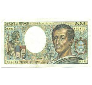 200 франков 1984 года Франция — Фото №1