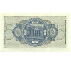 5 рейхсмарок 1940 года Германия (Для окупированных территорий) — Фото №2