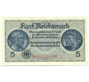 5 рейхсмарок 1940 года Германия (Для окупированных территорий) — Фото №1