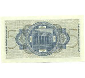 5 рейхсмарок 1940 года Германия (Для окупированных территорий) — Фото №2