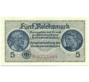 5 рейхсмарок 1940 года Германия (Для окупированных территорий) — Фото №1