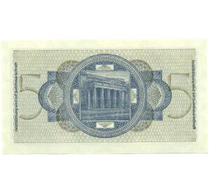 5 рейхсмарок 1940 года Германия (Для окупированных территорий) — Фото №2