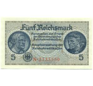 5 рейхсмарок 1940 года Германия (Для окупированных территорий) — Фото №1