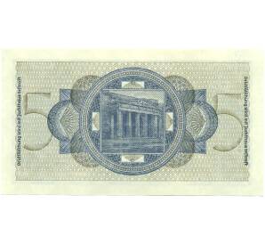 5 рейхсмарок 1940 года Германия (Для окупированных территорий) — Фото №2
