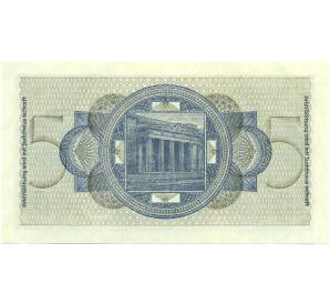 5 рейхсмарок 1940 года Германия (Для окупированных территорий) — Фото №2