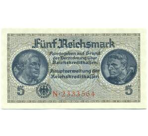 5 рейхсмарок 1940 года Германия (Для окупированных территорий) — Фото №1