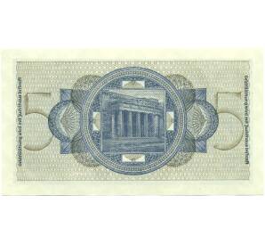 5 рейхсмарок 1940 года Германия (Для окупированных территорий) — Фото №2