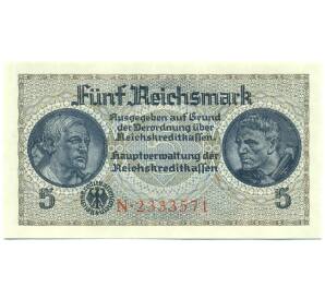 5 рейхсмарок 1940 года Германия (Для окупированных территорий) — Фото №1