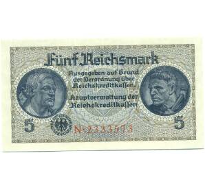 5 рейхсмарок 1940 года Германия (Для окупированных территорий) — Фото №1