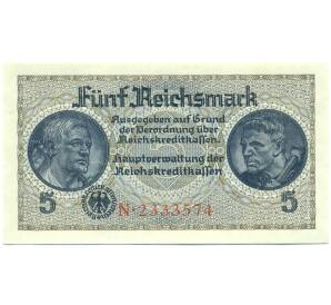 5 рейхсмарок 1940 года Германия (Для окупированных территорий) — Фото №1