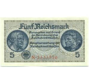 5 рейхсмарок 1940 года Германия (Для окупированных территорий) — Фото №1