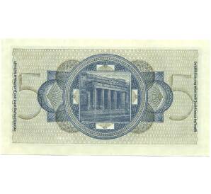 5 рейхсмарок 1940 года Германия (Для окупированных территорий) — Фото №2