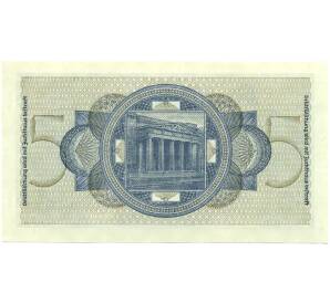 5 рейхсмарок 1940 года Германия (Для окупированных территорий) — Фото №2