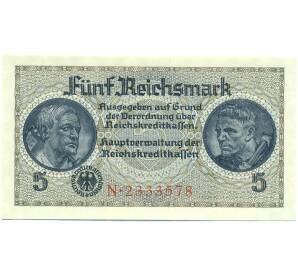 5 рейхсмарок 1940 года Германия (Для окупированных территорий) — Фото №1