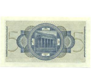 5 рейхсмарок 1940 года Германия (Для окупированных территорий) — Фото №2