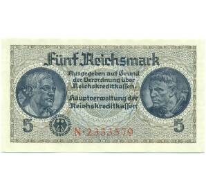 5 рейхсмарок 1940 года Германия (Для окупированных территорий) — Фото №1