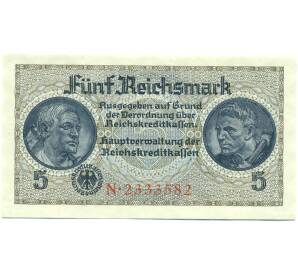 5 рейхсмарок 1940 года Германия (Для окупированных территорий) — Фото №1