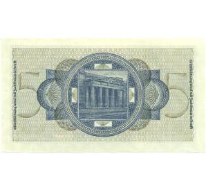 5 рейхсмарок 1940 года Германия (Для окупированных территорий) — Фото №2