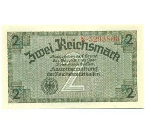 2 рейхсмарки 1940 года Германия (Для оккупированных территорий) — Фото №1