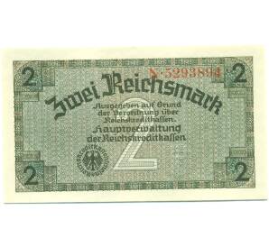 2 рейхсмарки 1940 года Германия (Для оккупированных территорий) — Фото №1