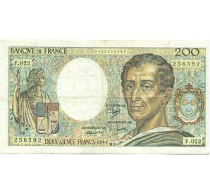 200 франков 1984 года Франция — Фото №1