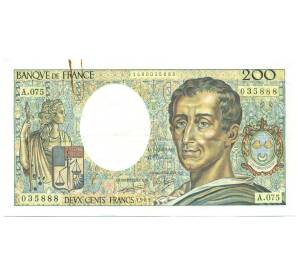 200 франков 1989 года Франция