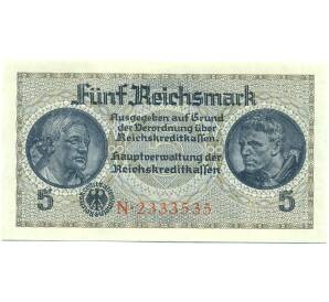 5 рейхсмарок 1940 года Германия (Для окупированных территорий)