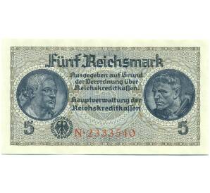 5 рейхсмарок 1940 года Германия (Для окупированных территорий)