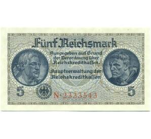 5 рейхсмарок 1940 года Германия (Для окупированных территорий)