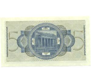 5 рейхсмарок 1940 года Германия (Для окупированных территорий) — Фото №2